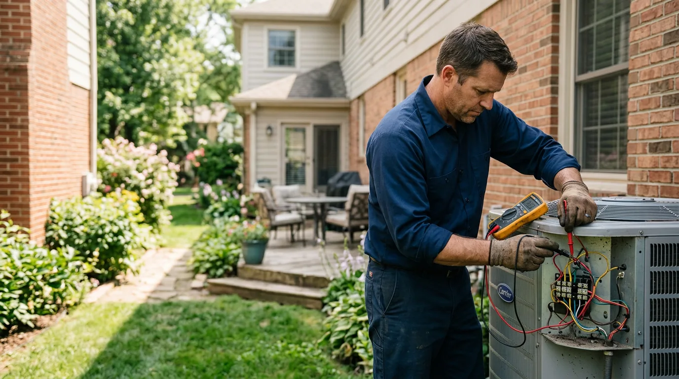 HVAC technician working near Ball, LA
